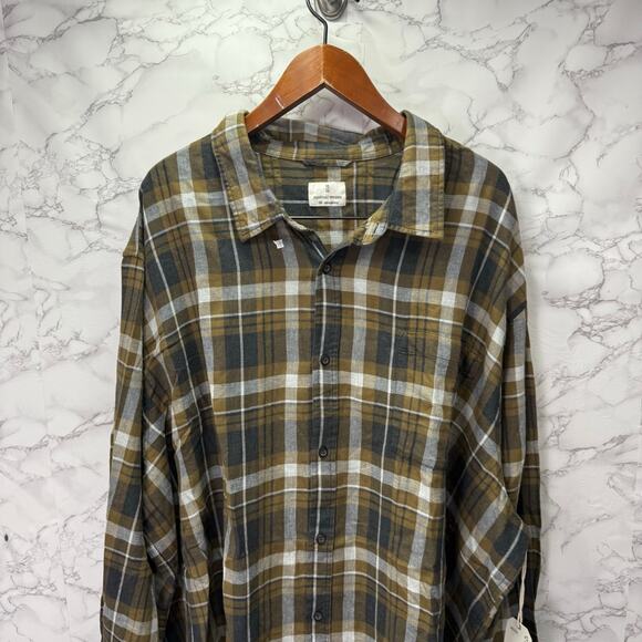 Mutual Weave Men’s Shirt sz 4XL Big & Tall Flannel Plaid NEW #H346 - Picture 3 of 9